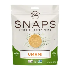 34 Degrees - Umami Snaps Snack, 3.2 Oz