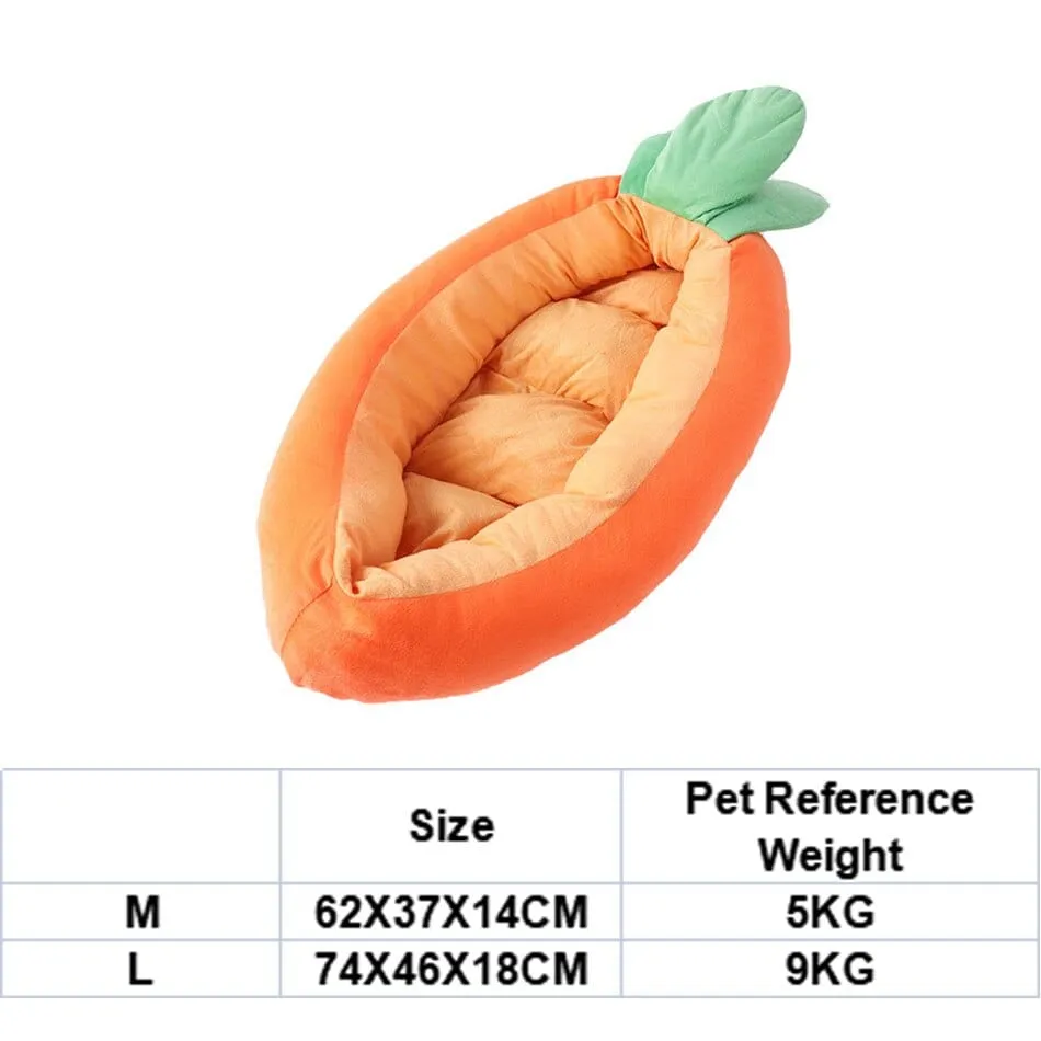 Carrot Dachshund Bed