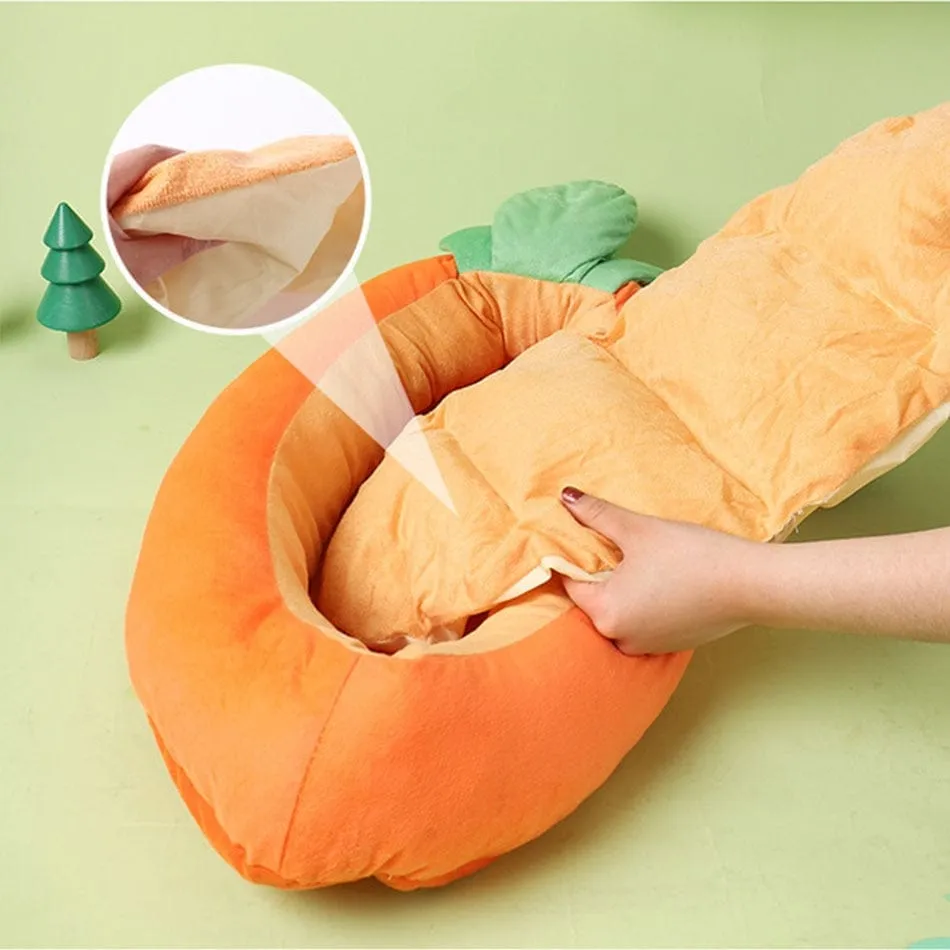 Carrot Dachshund Bed