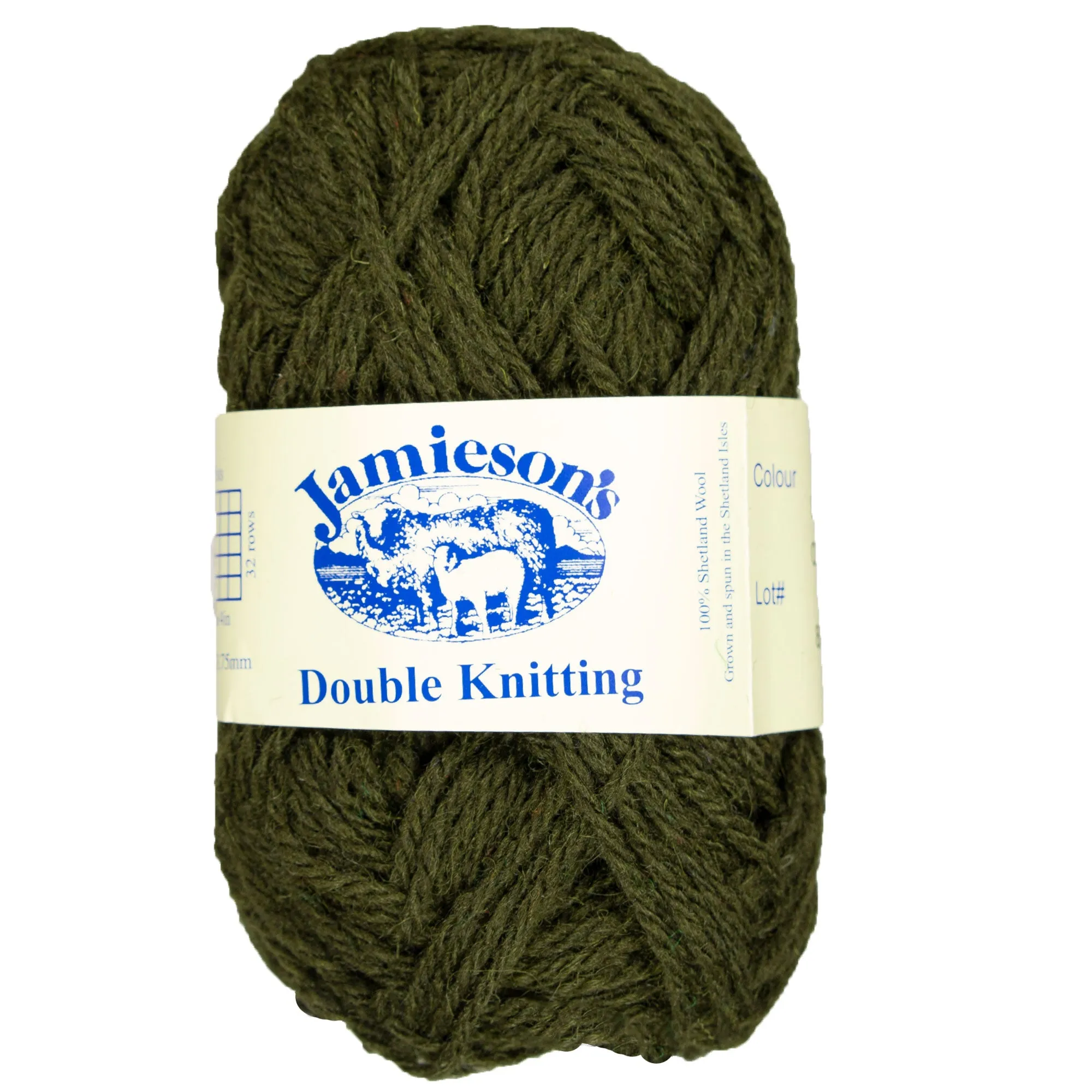 Jamieson's of Shetland Double Knitting Yarn - 825 Olive