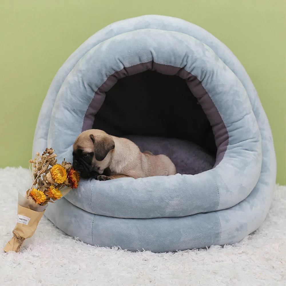 PAWS ASIA Supplier Wholesale Washable Cheap Eco Friendly Fancy Cute Fluffy Plush Small Dog Bed Cat