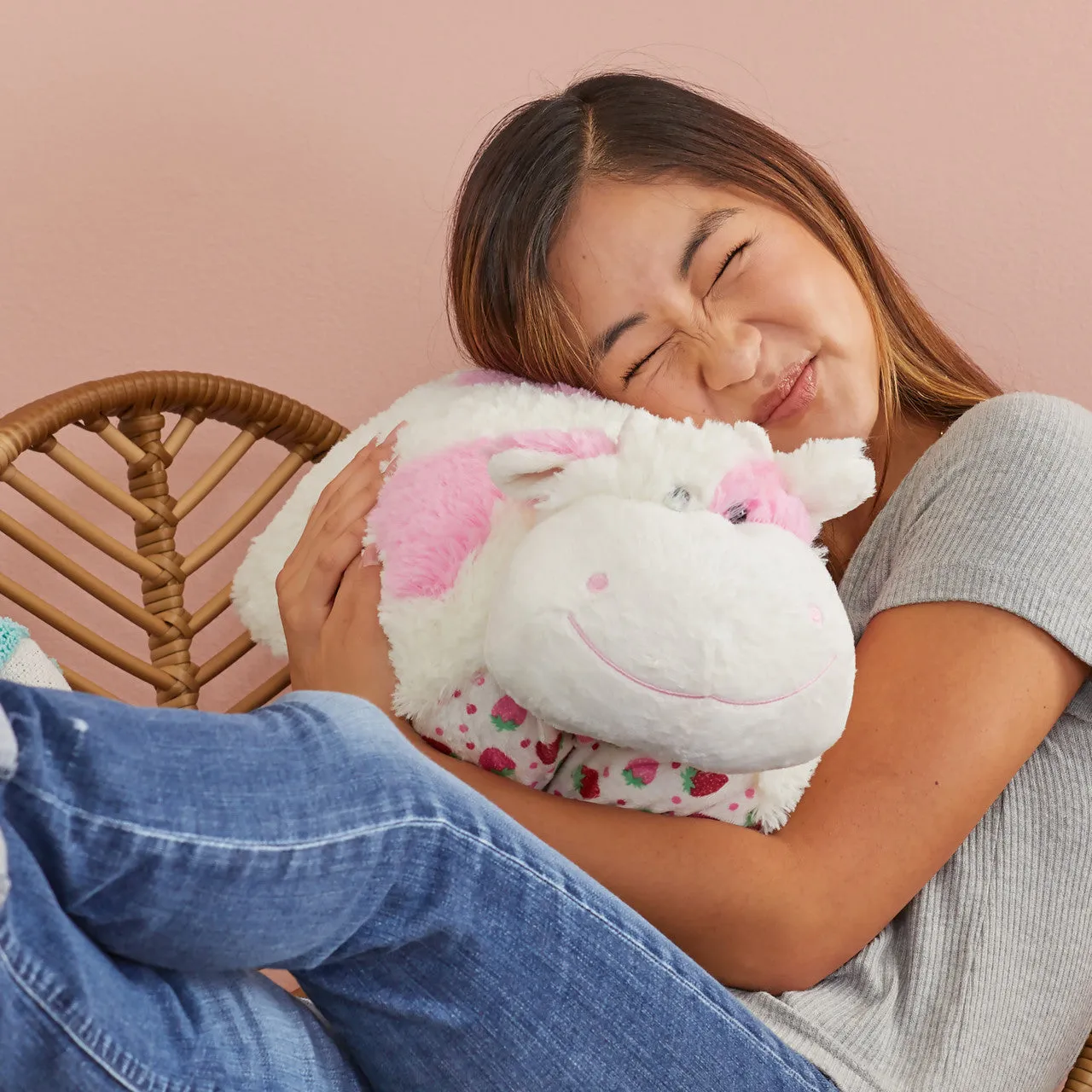 Strawberry Cow Pillow Pet