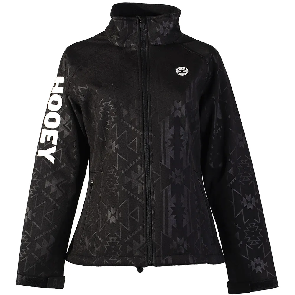 Youth "Girls Softshell Jacket" Black Aztec